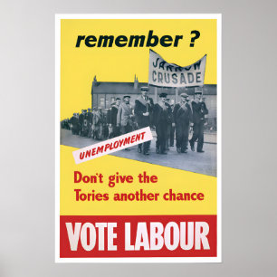 Don't give the Tories another chance! 1950s Poster