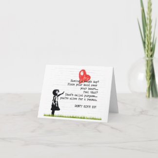 Don't Give Up Encouragement Quote Card