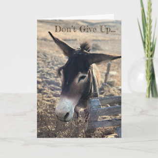 Don't Give Up. Motivational Card