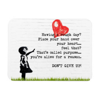 Don't Give Up Quote Encouragement Magnet