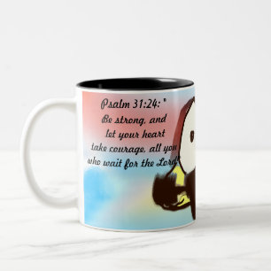 dont give up Two-Tone coffee mug