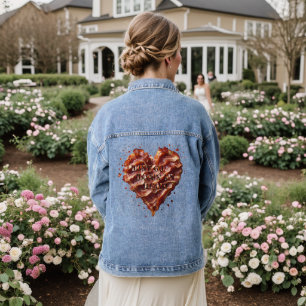 Dont Go Bacon My Heart, Funny  Denim Jacket