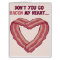 Don't go BACON my heart - Romantic card for man