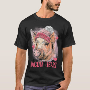 Don't Go Bacon My Heart Valentines Day Pig Pun Fun T-Shirt