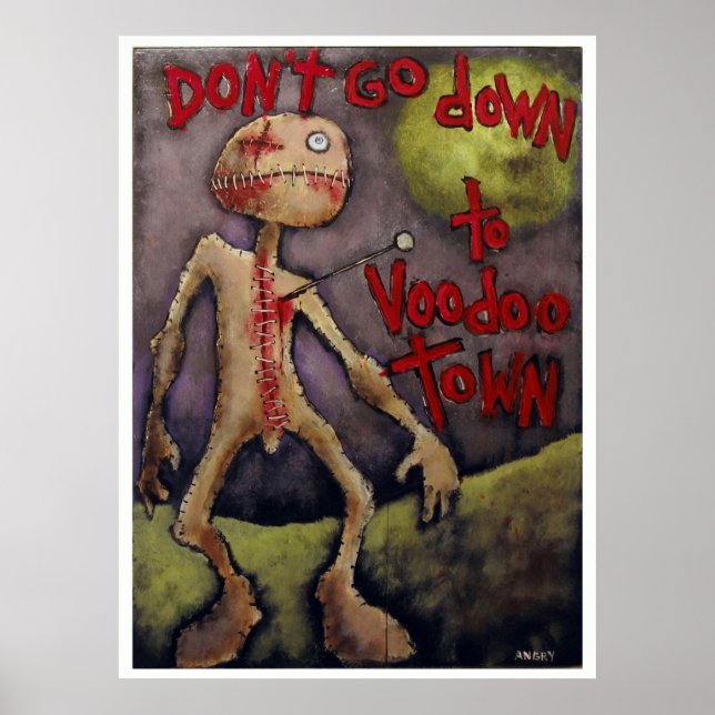 "DON'T GO DOWN TO VOODOO TOWN #10" POSTER (Front)