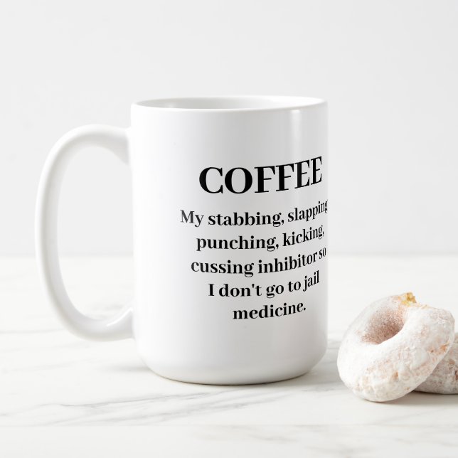 Don't go to jail medicine Mug (With Donut)