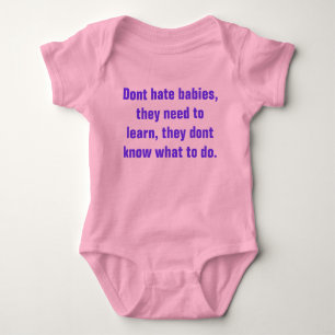 dont hate babies baby bodysuit