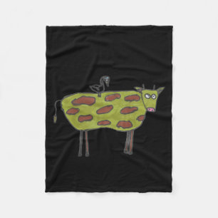 Dont Have A Cow Man Fleece Blanket