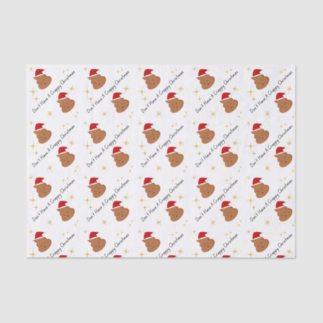Don't Have A Crappy Christmas Tissue Paper (Front)