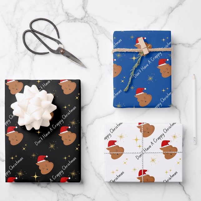 Don't Have A Crappy Christmas Wrapping Paper Set (Creator Uploaded)