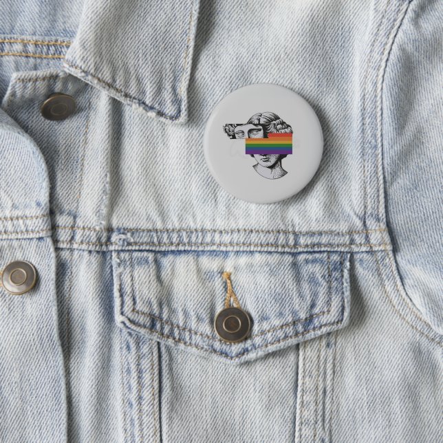 "DON'T HIDE WHO YOU ARE" Pride Badge 🌈✨ (In Situ)