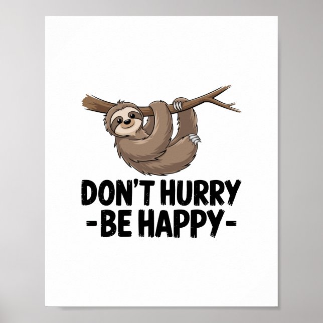 Don't Hurry Be Happy Poster (Front)