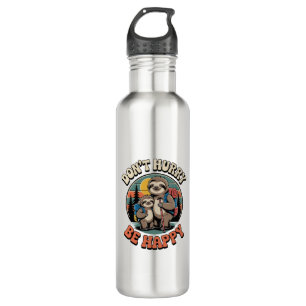 Don't Hurry, Be Happy Sloth Hiking Team 710 Ml Water Bottle