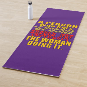 Dont interrupt the woman doing the impossible yoga mat