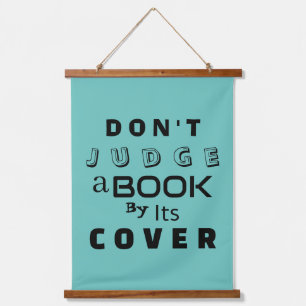 "Don't Judge a Book by Its Cover" Inspirational Hanging Tapestry