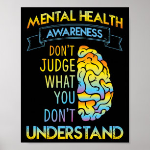Dont Judge - Mental Health Awareness Poster