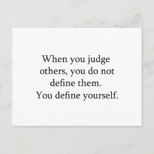 Don't Judge Postcard