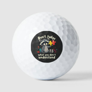 Don't Judge What You Don't Understand Autism Golf Balls