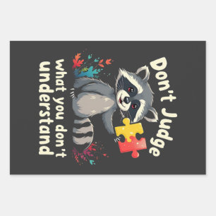 Don't Judge What You Don't Understand Autism Wrapping Paper Sheet