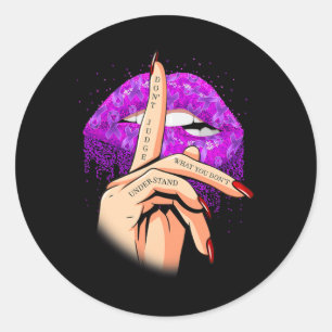 Don't Judge What You Don't Understand Fibromyalgia Classic Round Sticker