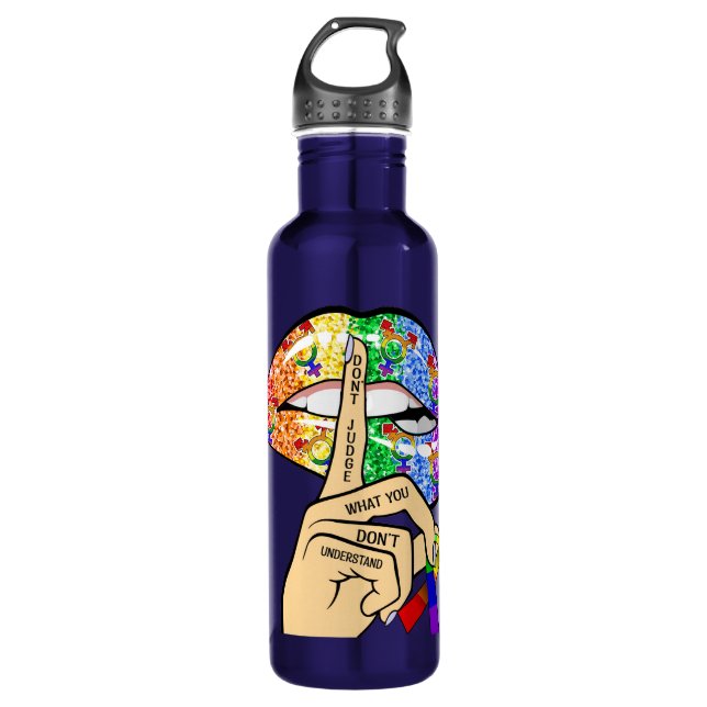 Don't Judge What You Dont Understand LGBTQIA Pride 710 Ml Water Bottle (Front)