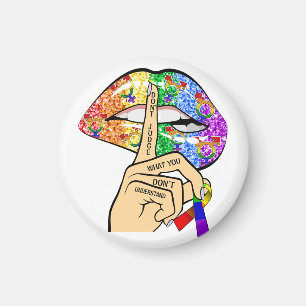 Don't Judge What You Dont Understand LGBTQIA Pride Magnet