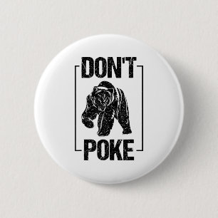 Don't Ke Funny Bear _ Cute Superhero Bear Usa Gift 6 Cm Round Badge