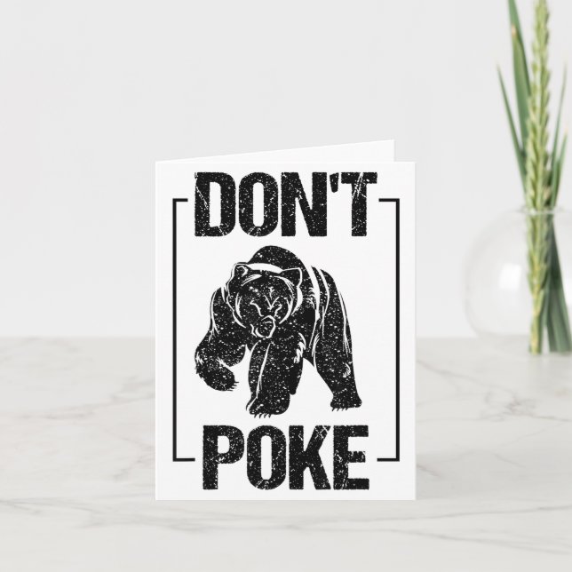Don't Ke Funny Bear _ Cute Superhero Bear Usa Gift Card (Front)