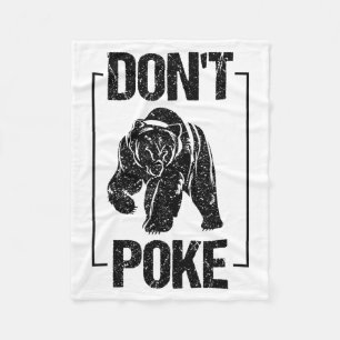 Don't Ke Funny Bear _ Cute Superhero Bear Usa Gift Fleece Blanket