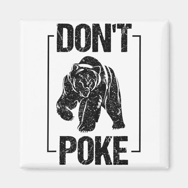 Don't Ke Funny Bear _ Cute Superhero Bear Usa Gift Magnet (Front)