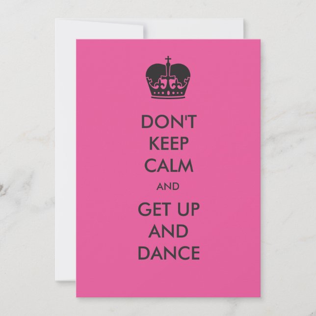 Don't Keep Calm - Bachelorette Party Invitation (Front)