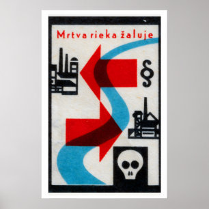 Don't Kill Rivers - Matchbox Print - Czech Wall
