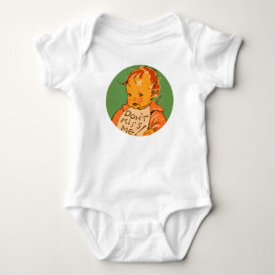 "Don't Kiss Me" Vintage Retro Baby Bodysuit