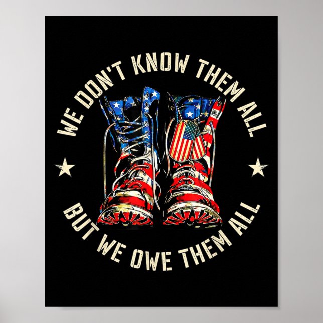 Don't know but owe 4th of july poster (Front)