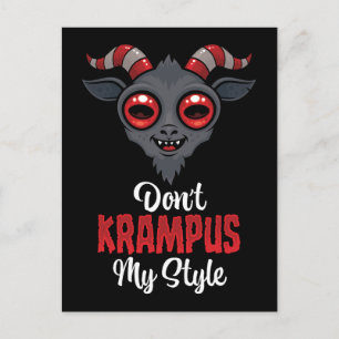 Don't Krampus My Style Postcard