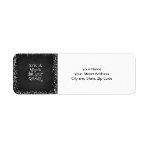 Don't Let Anyone Dull Your Sparkle Quote Return Address Label