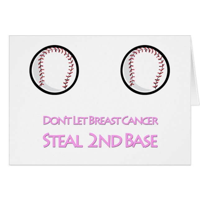 Don't let Breast Cancer Steal Second Base (Front Horizontal)