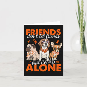 Don't Let Friends Fight Crps Alone Cute Dog Awaren Card