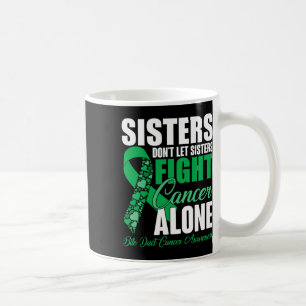 Dont Let Sisters Fight Cancer Alone Bile Duct Canc Coffee Mug