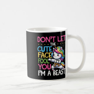 Don't Let The Cute Face Fool You Unicorn Karate Gi Coffee Mug