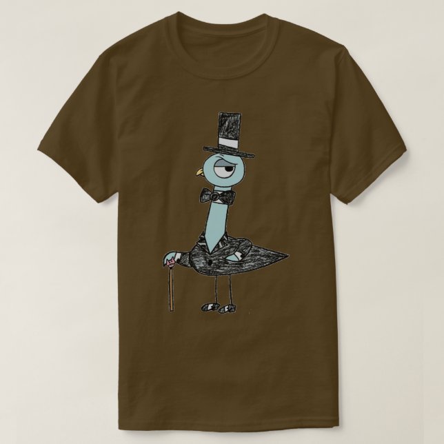 Dont Let the Pigeon Drive the Bus T-Shirt (Design Front)