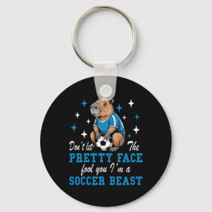 Don't Let The Pretty Face Fool You Women Girls Soc Key Ring