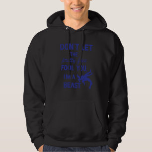 don't let the pretty face fool you wrestling girls hoodie