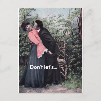 Don't let's... postcard