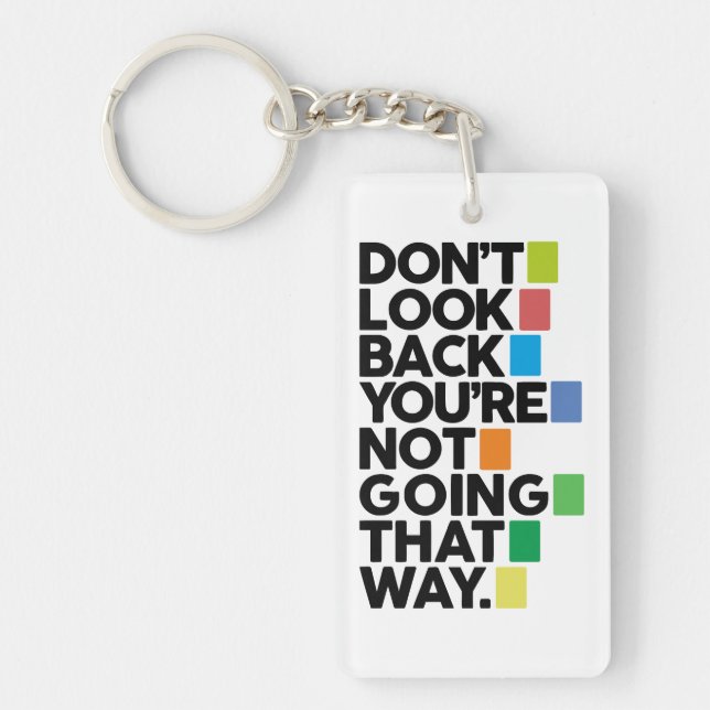 Don't look back key ring (Front)