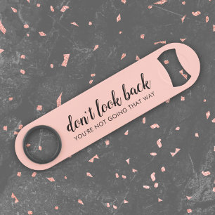 Don't Look Back Modern Uplifting Peachy Pink