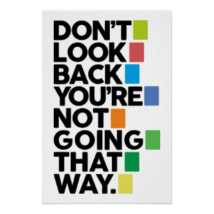 Don't look back poster