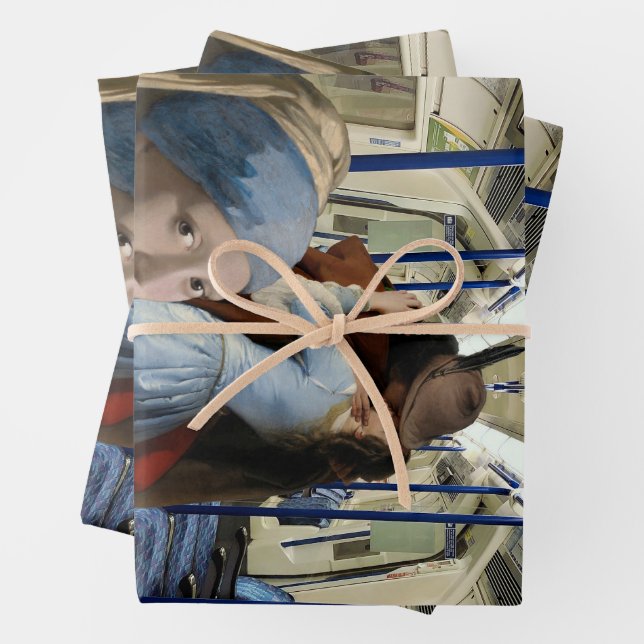 Don't Look Wrapping Paper Sheet (In situ)