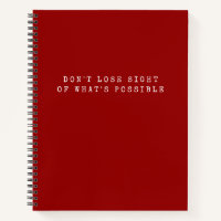 Don't Lose Sight -What's Possible Red White Text