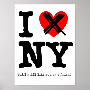 Don't Love New York Funny Poster Humour